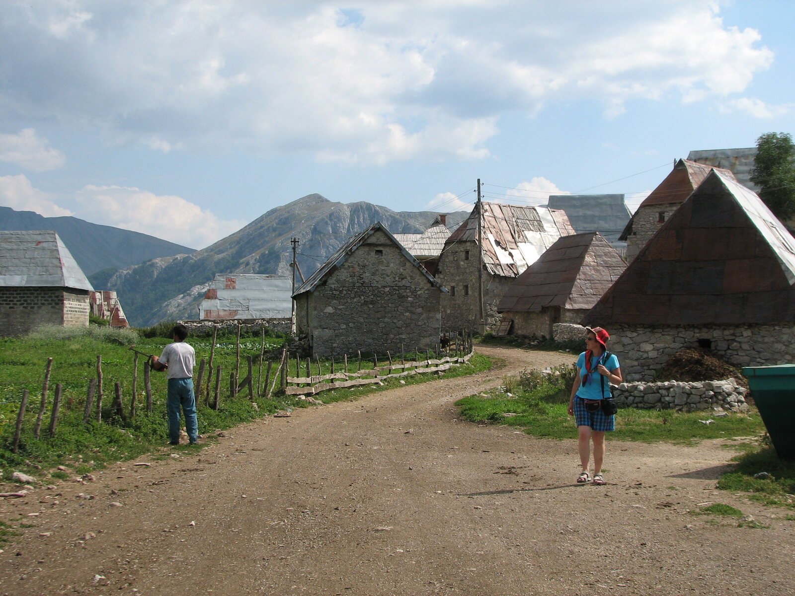 Lukomir · Traditional homes and mountain paths