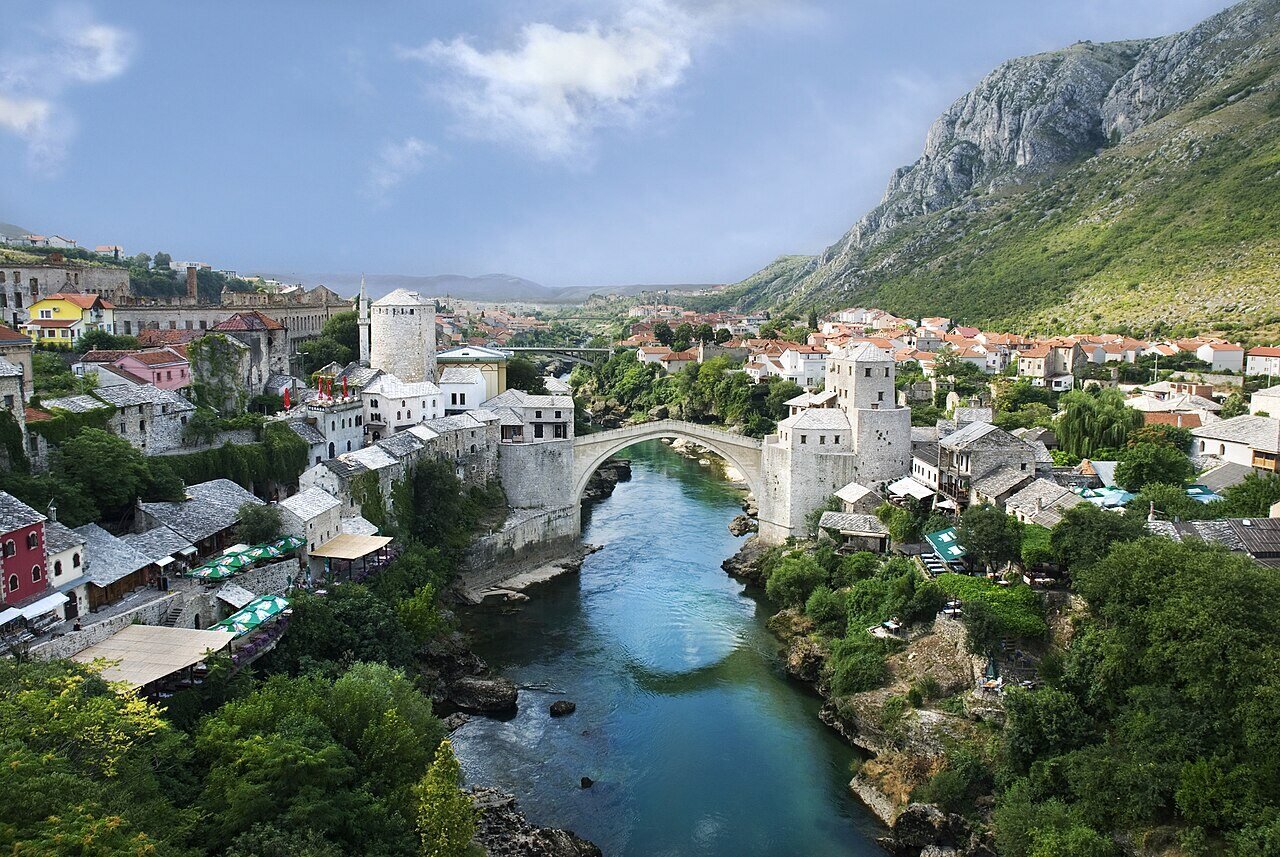 Mostar · A panorama of the old town